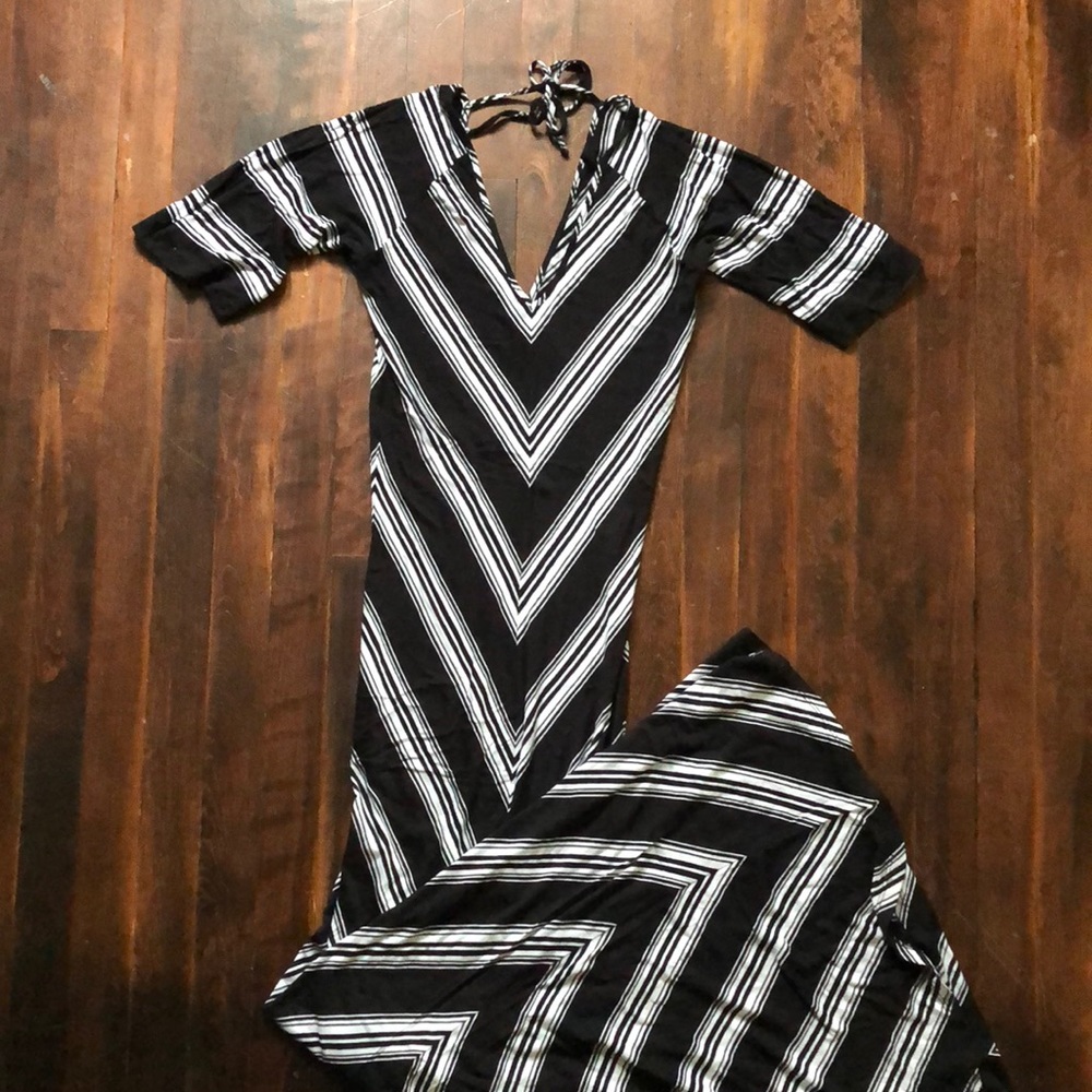 Black & White Maxi Dress